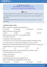 Đề thi học kì 2 Sinh 10 Chân trời sáng tạo - Đề số 6